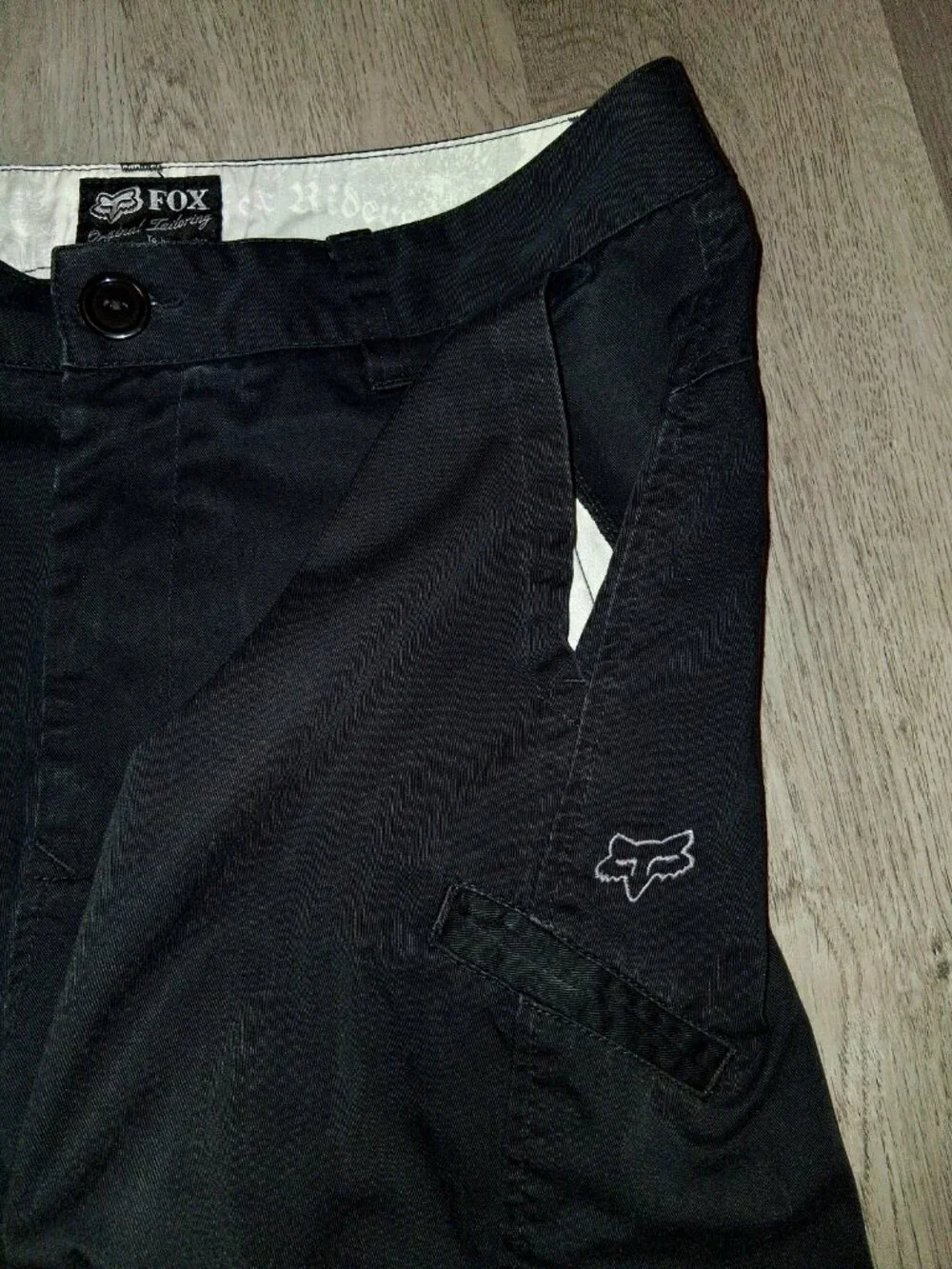 Vintage Y2k Fox Racing Original Tailoring Black Chino Shorts Men's Size 34